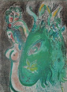 Marc Chagall – Paradiso II con l’asino verde