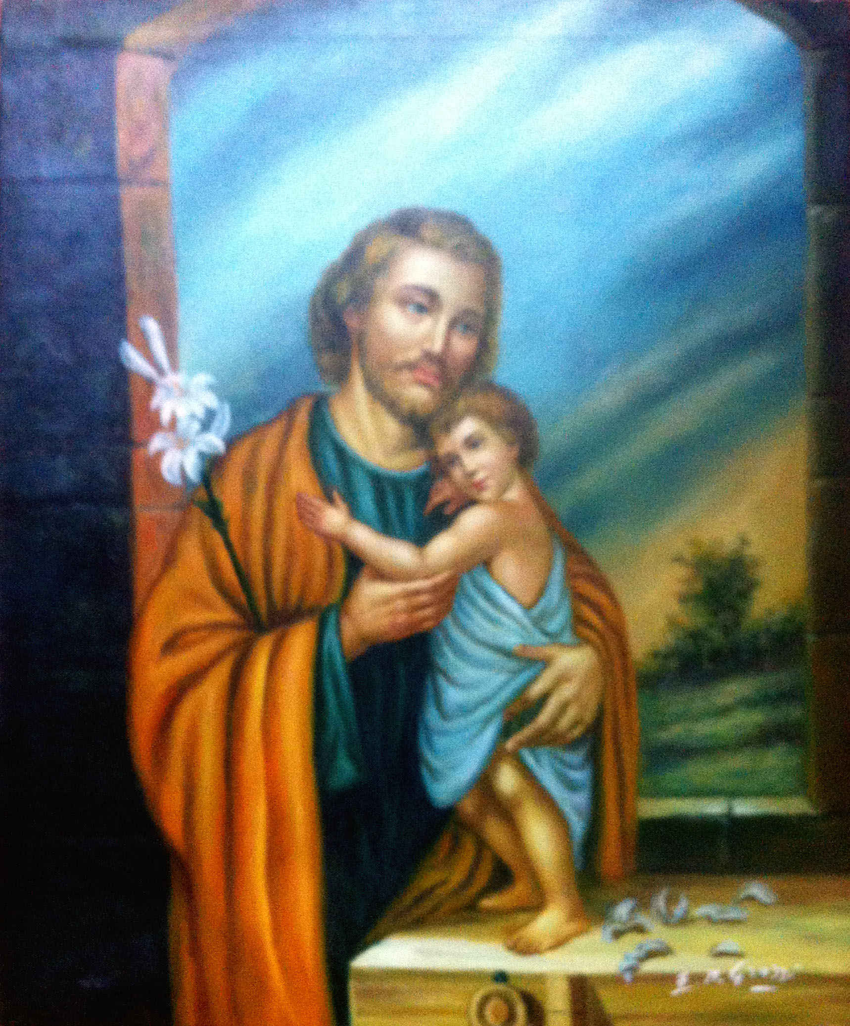 E. M. Grassi – San Giuseppe con bambino