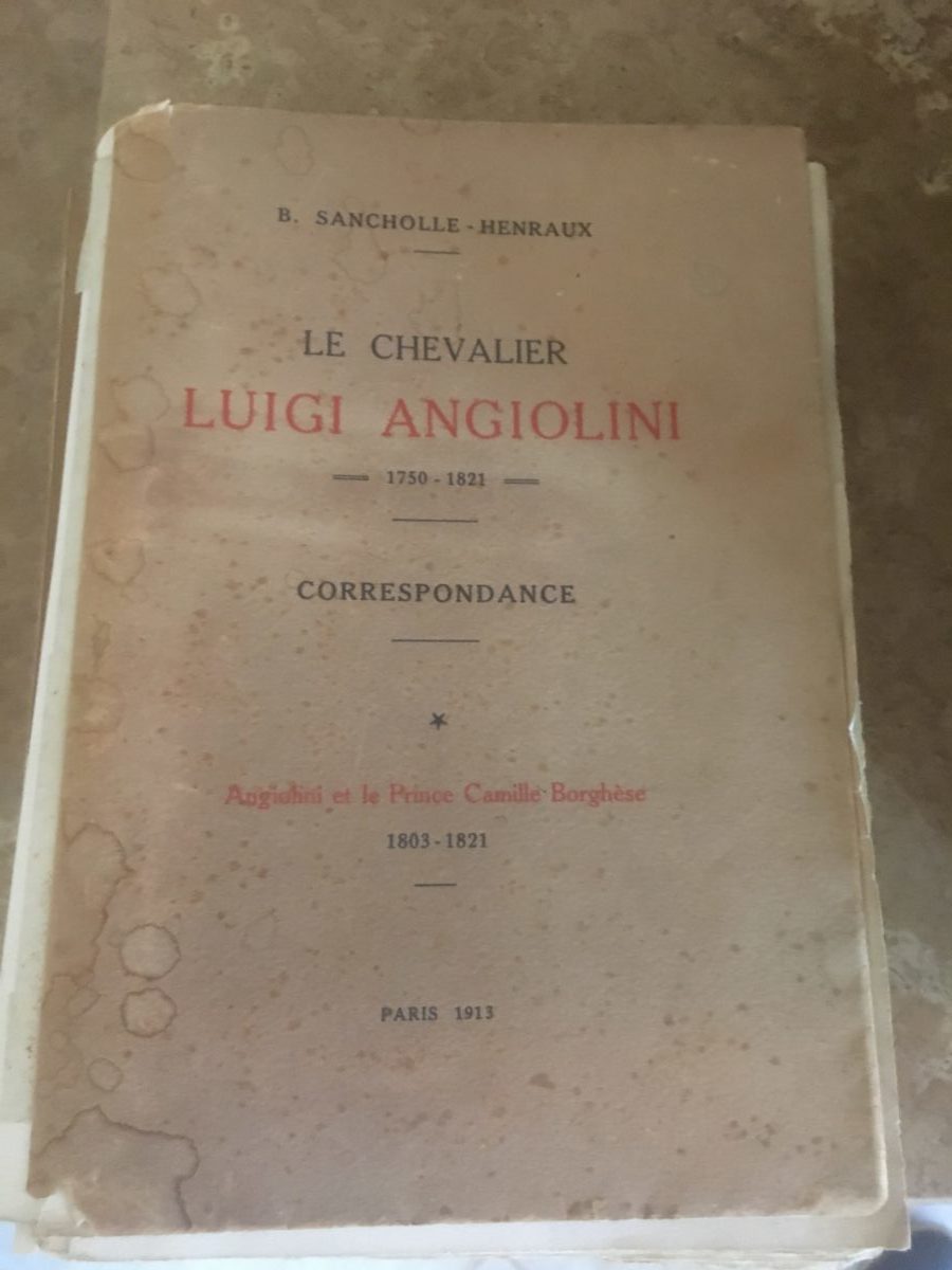 Le chavalier – Luigi Angiolini – Correspondance