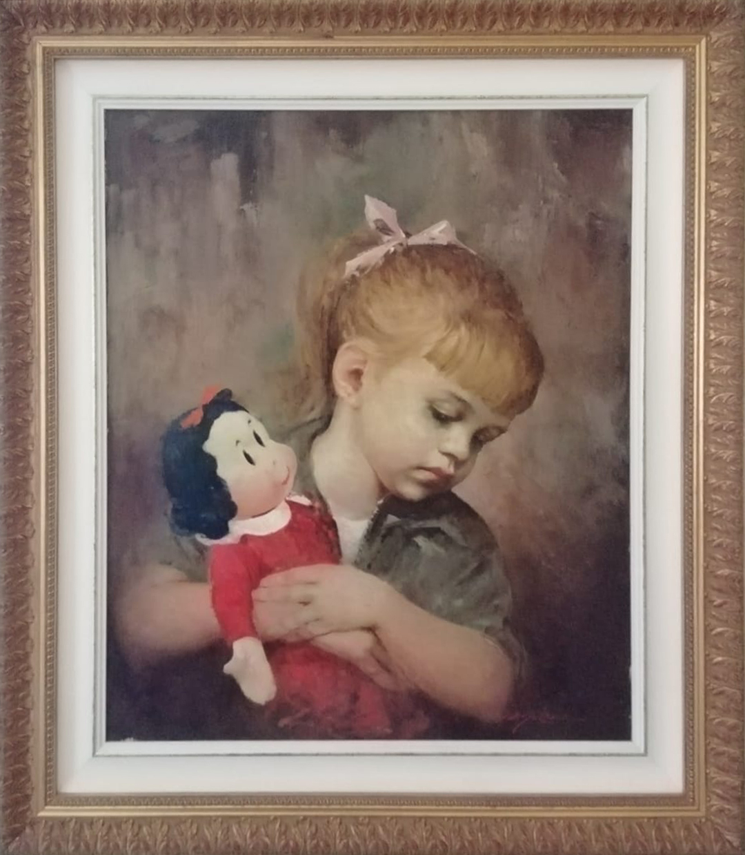 Giuseppe Guzzardi – Bambina assorta con bambola