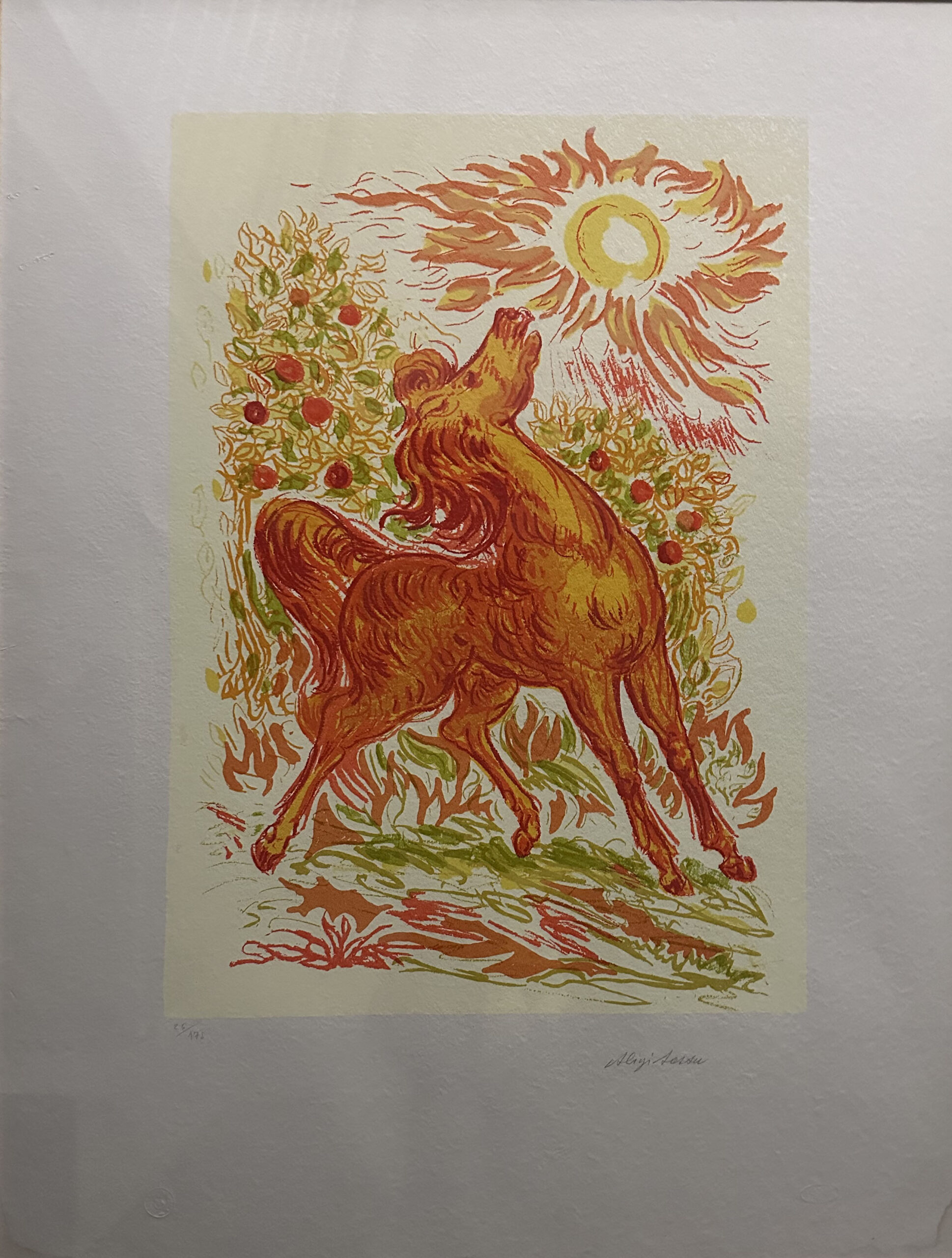 Aligi Sassu – Cavallo al sole